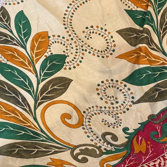 Unique Reversible Floral MIDI Wrap Skirt Size S/M - Picture 14 of 15